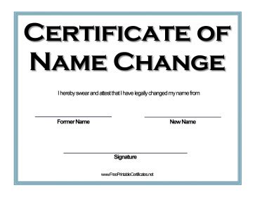 Change name certificate and edit documents online .